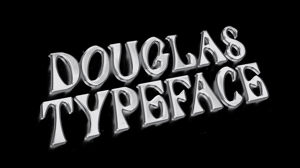 

Douglas: A Distinct Display Typeface with a Vintage-Like Vibe