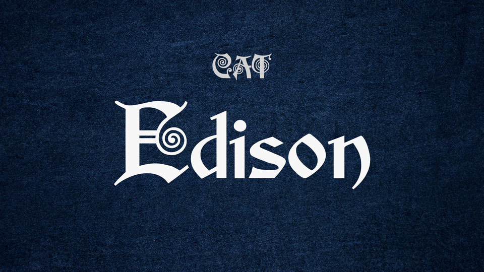 

Edison: A Spectacular Victorian-Era Typeface