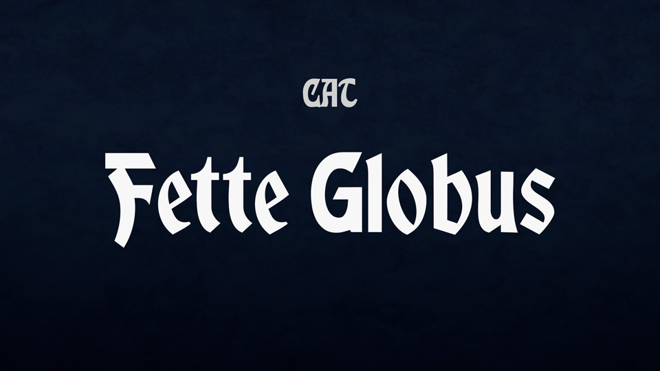 

Flette Globus: A Bold and Powerful Blackletter Font with a Unique Look