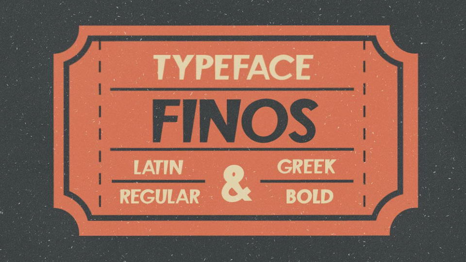 

Finos: A Unique and Beautiful Display Typeface Taking Inspiration from Greek Retro Cinema