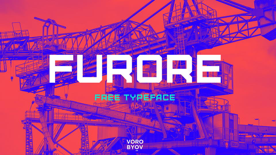 

Furore: An Impactful and Modern Industrial Display Font