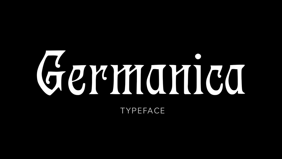 

Germanica: An Impressive Gothic Font Based on Tedesca Typeface