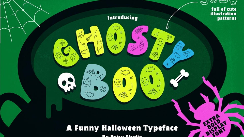

Ghosty Boo: A Unique and Evocative Font for a Spooky Twist