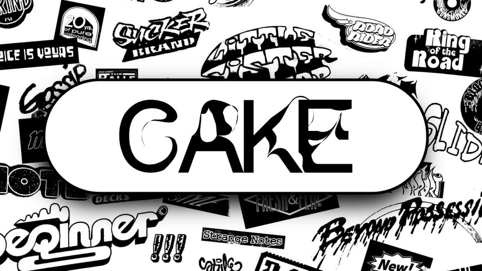 

GO Cake: A Bold and Unique Typeface That Captures the Spirit of Skate Culture
