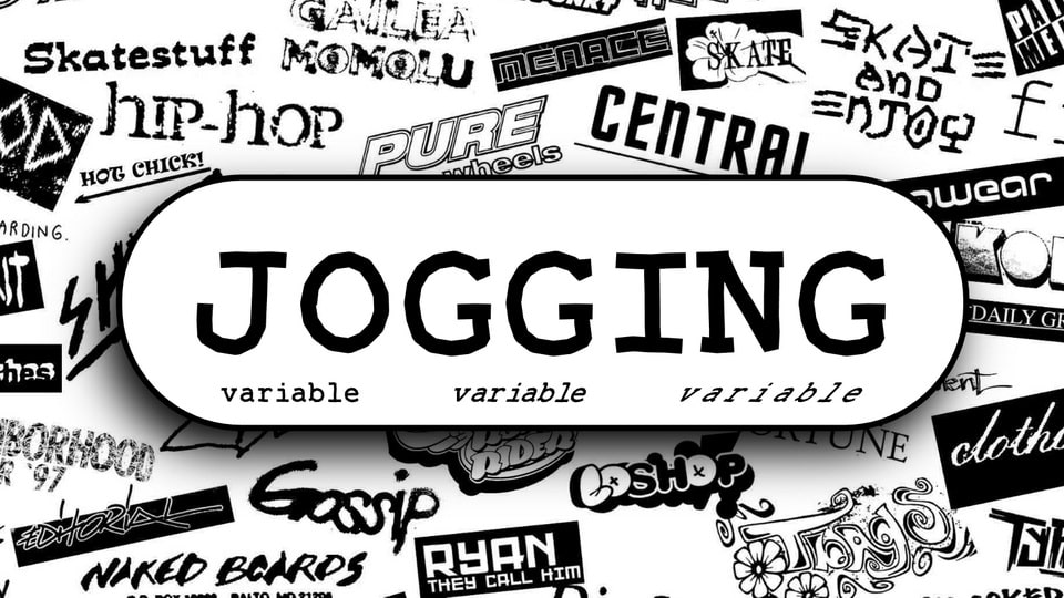 

GO Jogging: A Unique Font Inspired By Skate Culture to Promote Individualism and Free Expression