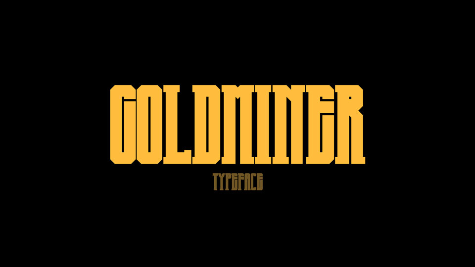 

Goldminer: An Incredible Display Typeface with a Retro Feel and Modern Style