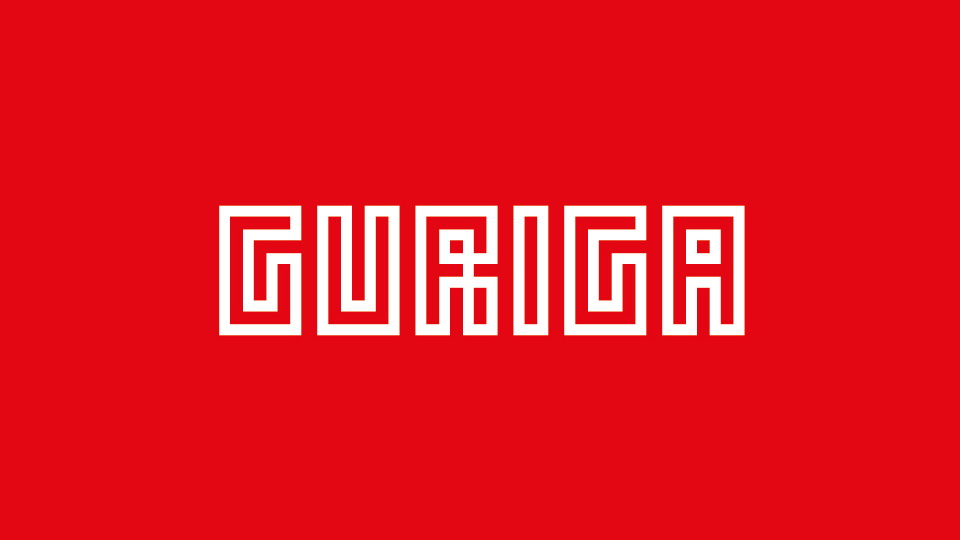 

Guriga: A Unique and Creative Geometric Display Typeface