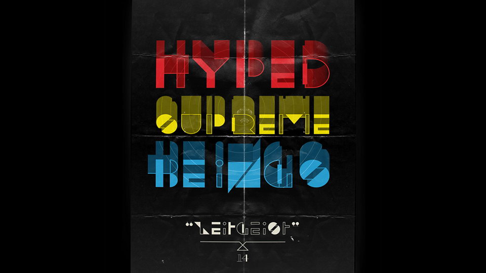 

HYPED: An Impressive Geometric Font That is Far From Ordinary