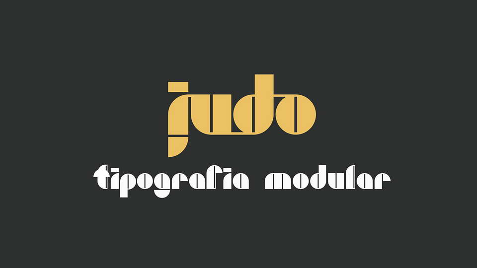

Judo Font: A Creative Modular Typeface for Design Projects