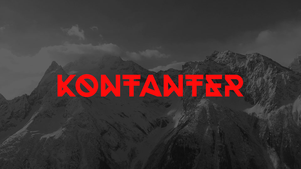 
Kontanter: Free Experimental Monospaced Display Font Based on Gotham Bold
