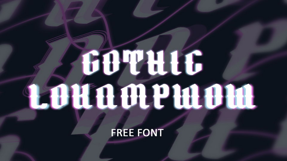 

Lokampwow: A Unique Font That Draws Inspiration from Gothic Culture