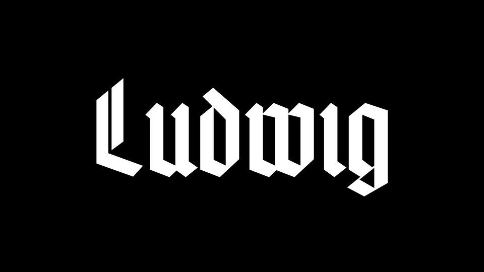 
Ludwig: A Modern Geometric Blackletter Font Inspired by Rudolf Koch's Fraktur