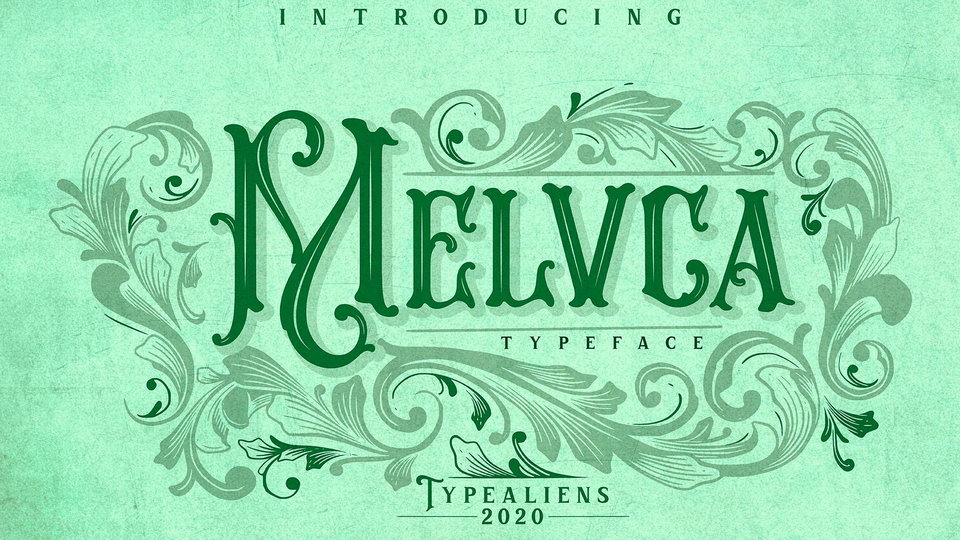 

Melvca: A Vintage Font Inspired by Art Nouveau Style