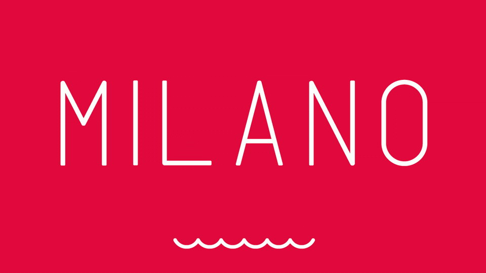 

The Milano Typeface Captures the Turbulent and Tranquil Beauty of the City of Milano