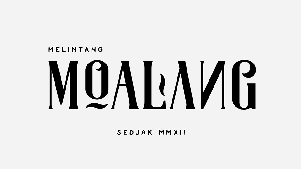 

Moalang Font: A Unique and Creative Typeface Perfect for Any Project Requiring a Vintage Display Font