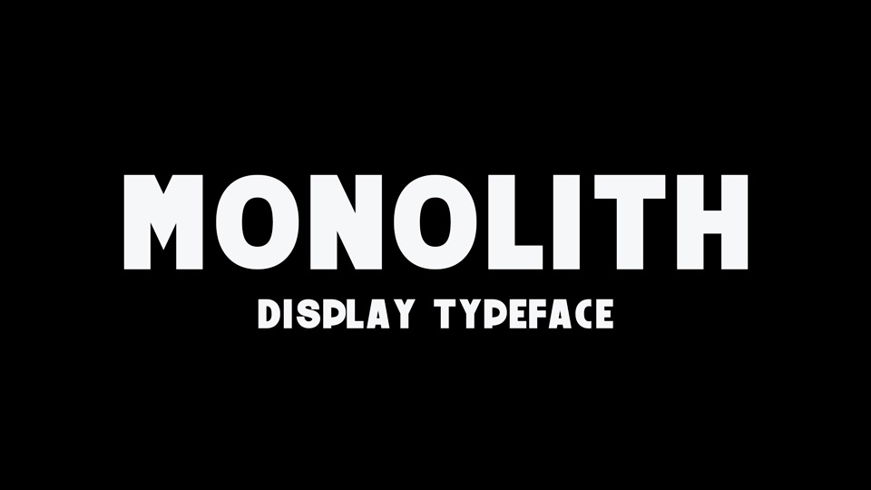 

Monolith: A Timeless and Versatile Display Typeface