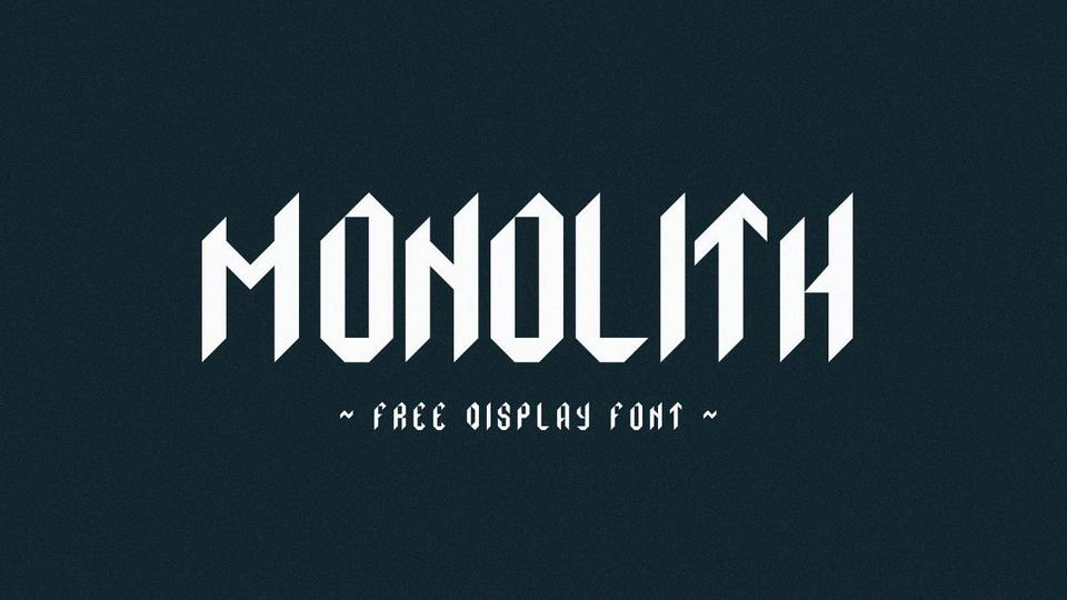 

Monolith: A Powerful Geometric Display Font with a Classic Aesthetic