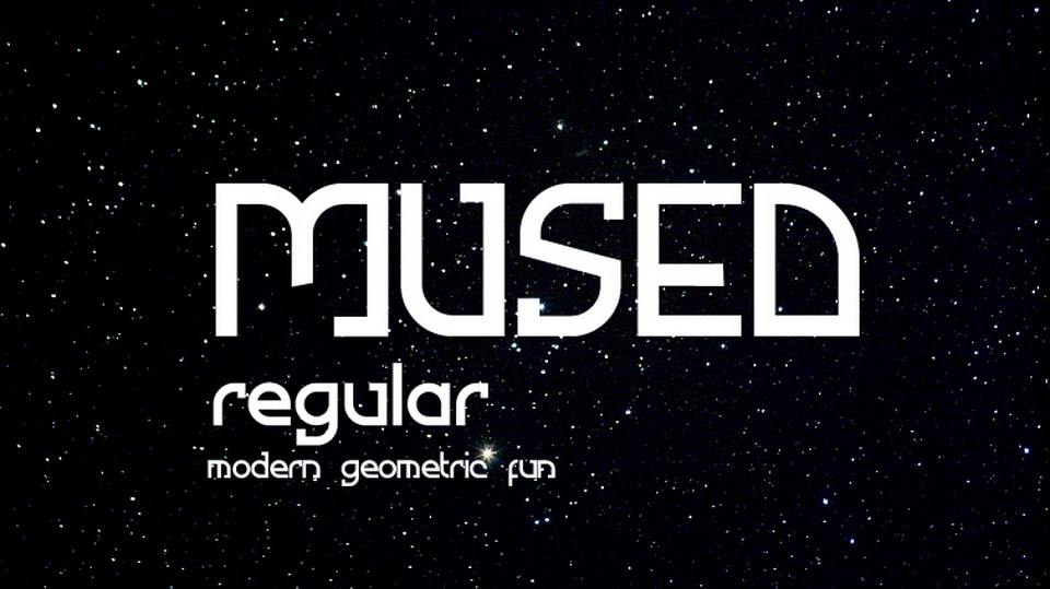

Mused: An Innovative and Visually Striking Font with a Modern Geometric Look