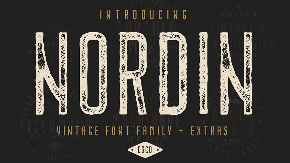 

Nordin: A Timeless, Vintage-Inspired Font Family