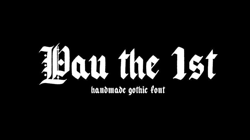 

Pau the 1st: A Unique and Remarkable Font Crafted with a Parallel Pen