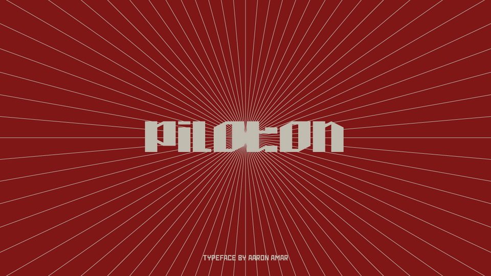 

Piloton - A Creative and Distinct Display Font