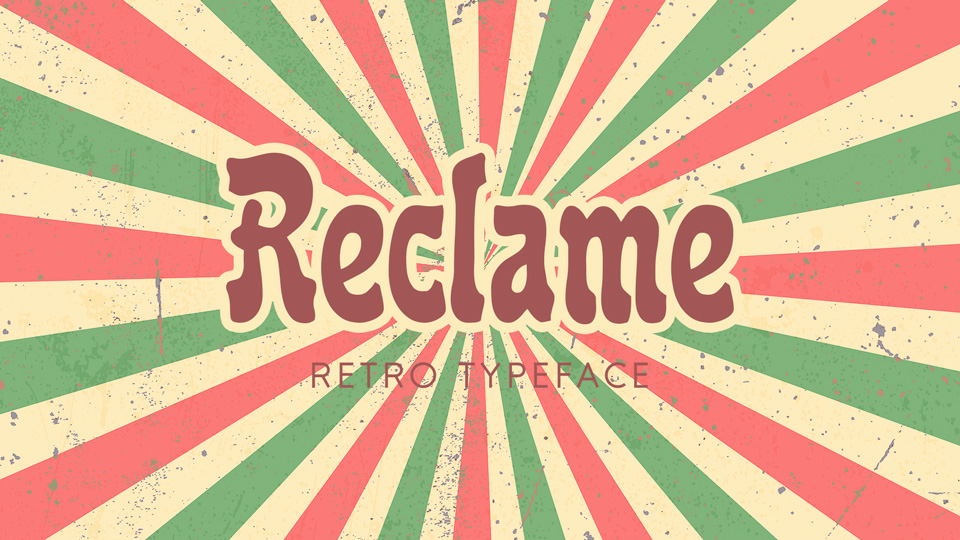 

Reclame: A Timeless Typeface with a Unique Vintage Appeal