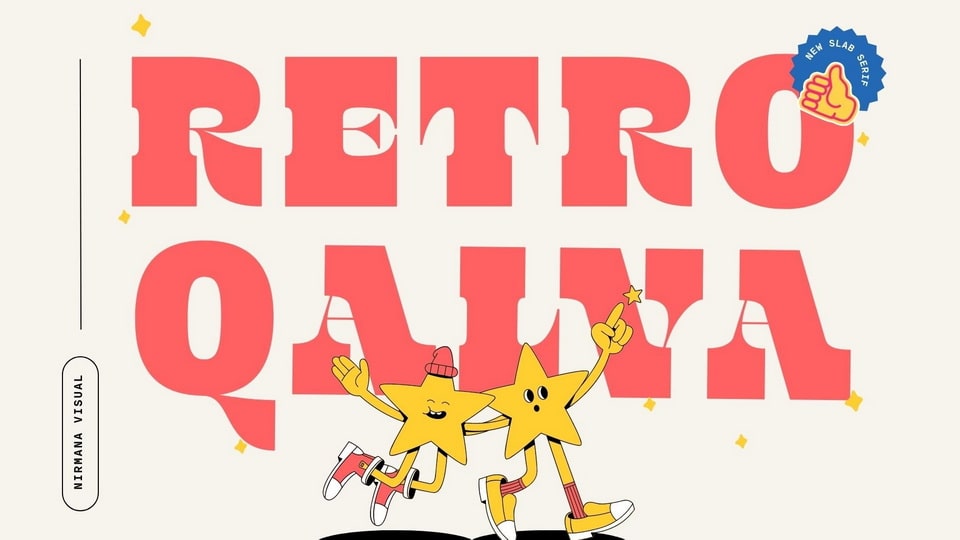 

Retro Qalva - A Unique and Playful Slab Serif Typeface