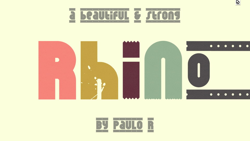 

Rhino: A Versatile Typeface with a Retro Look