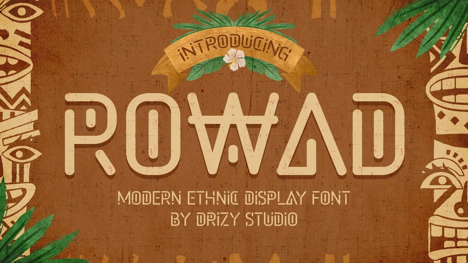 
Rowad: Modern Ethnic Display Font