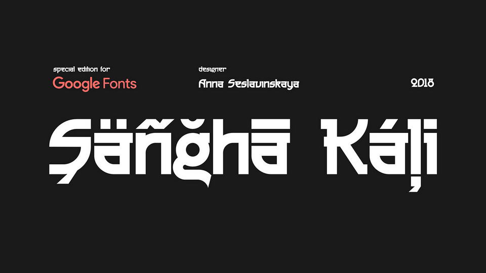 
Sangha Kali: A Free Typeface Inspired by Brahmic Scripts