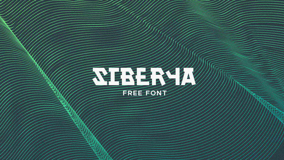 
Siberya: A Free Display Font Inspired by Soviet Union Propaganda and Science Fiction Typography