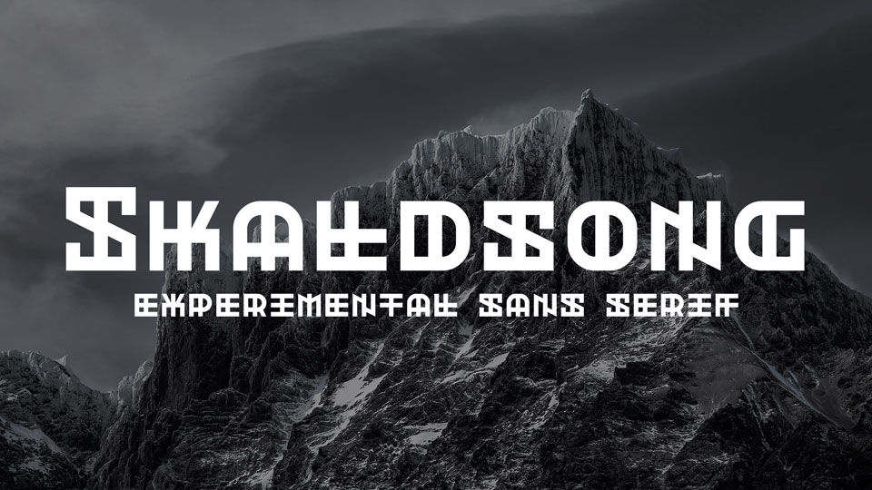 

Skaldsong: An Incredibly Unique and Experimental Font