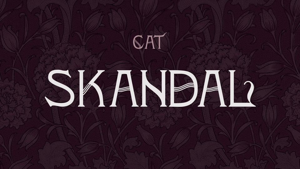 

Skandal: An Exquisite Art Noveau Typeface with Extended Language Support