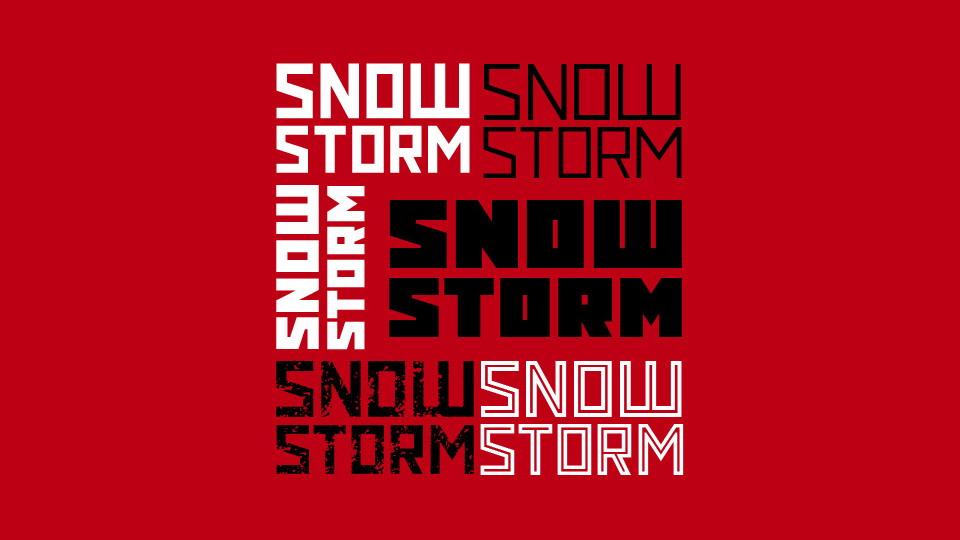 

Snowstorm Font: An Incredibly Versatile Typeface for Creating Strong Visual Statements