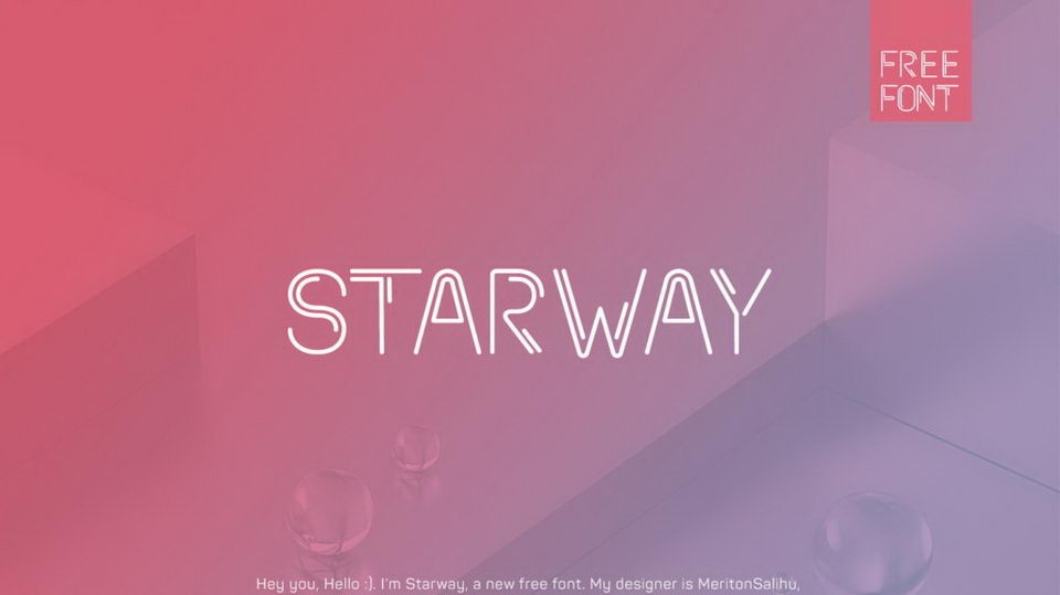 
Starway: A Free Display Font Family