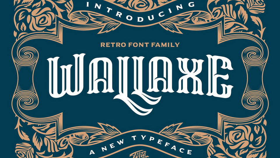 

WallAxe: An Exceptionally Attractive Typeface with a Timeless and Luxurious Feel