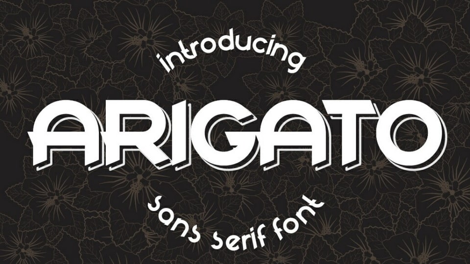 

Arigato: An Exceptional Geometric Sans Serif Font