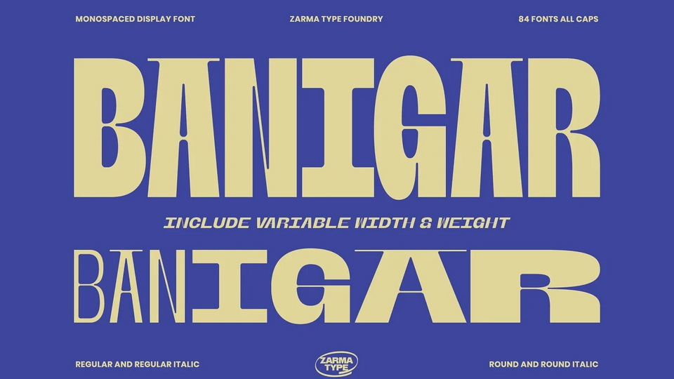 

Make Your Designs Stand Out with the Modern and Experimental Banigar Font Family