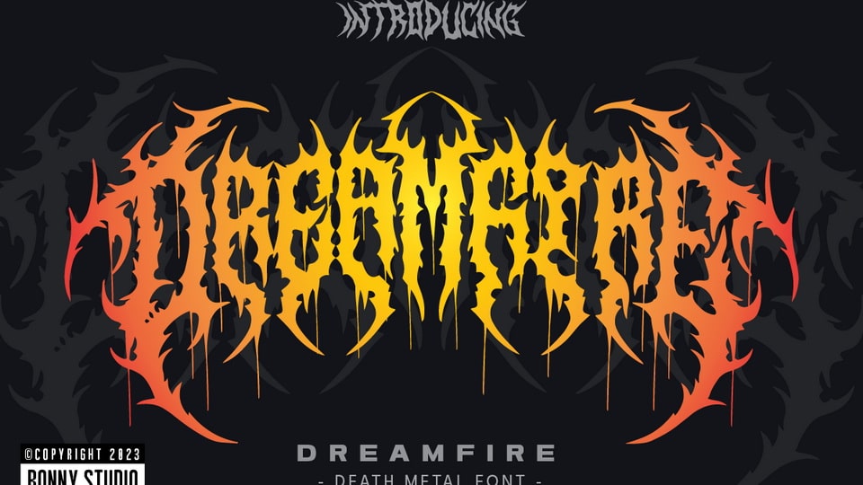 

Dreamfire: The Ideal Font for Creating an Impressive Logo for Your Underground Band