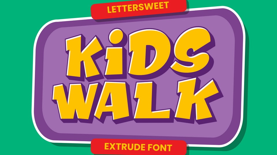 

Kids Walk: A One-of-a-Kind Font Designed with Kids in Mind