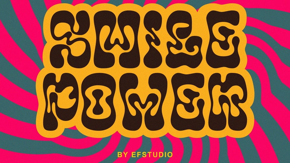 

Smile Power: A Playful Font Perfectly Capturing the Spirit of Psychedelia