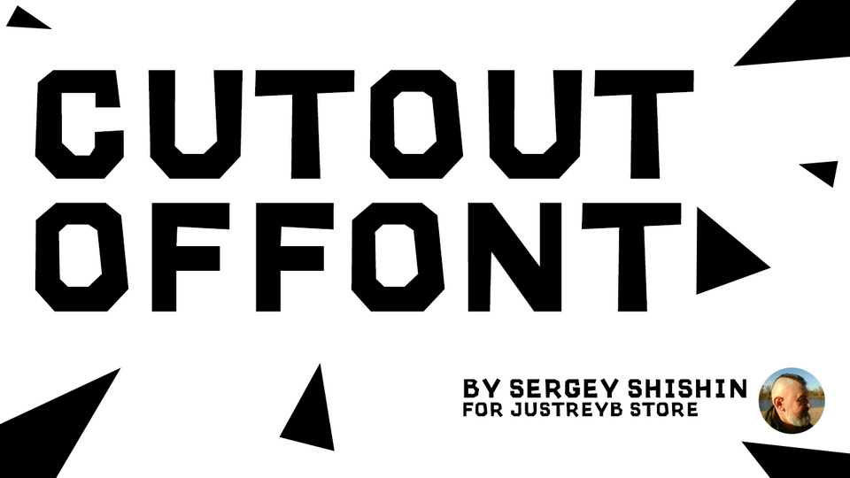 CutOutOff: A Bold Display Font for Eye-catching Design Applications