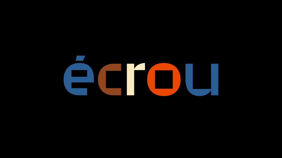 Écrou Typeface: A Bold and Striking Display Font for Sophisticated and Modern Designs