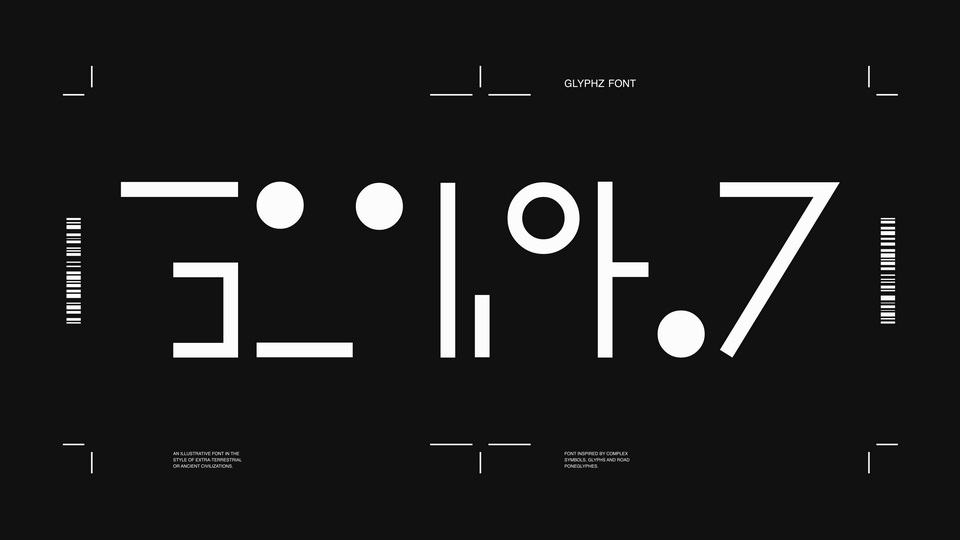 Glyphz: An Innovative Display Font Inspired by Science Fiction and Outer Space