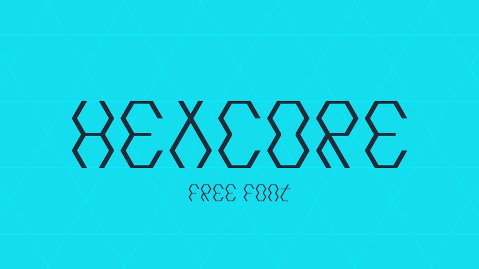  Hexcore: A Geometric and Decorative Typeface for Eye-Catching Designs