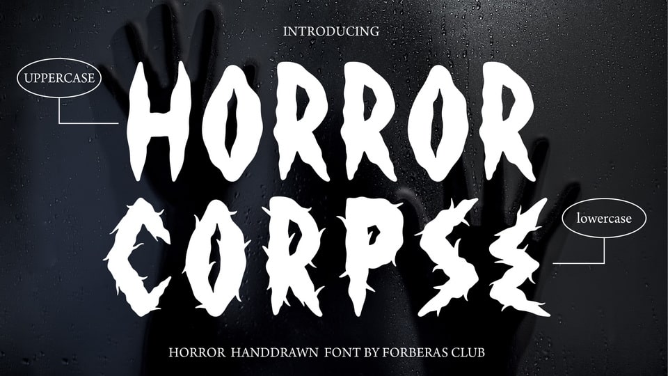 Horror Corpse Font: A Unique and Artistic Choice for Halloween-Themed Designs