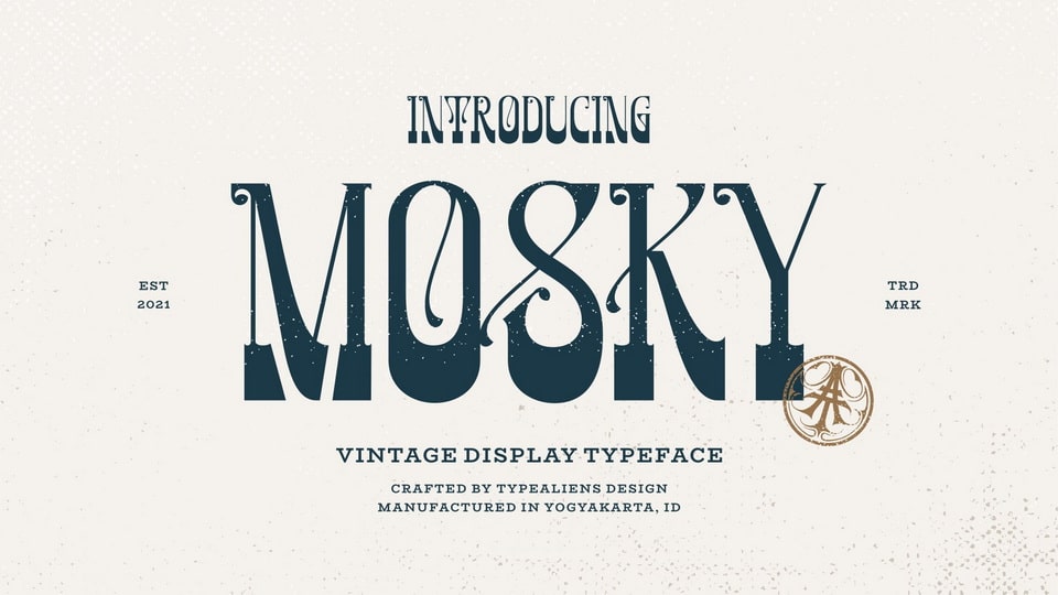  Elevate Your Designs with Mosky - Vintage and Distinctive Display Font