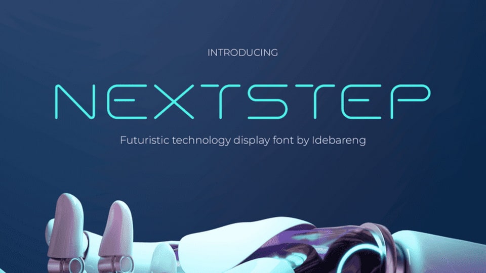  NEXTSTEP: Ultimate Display Font for Futuristic Technology Designs