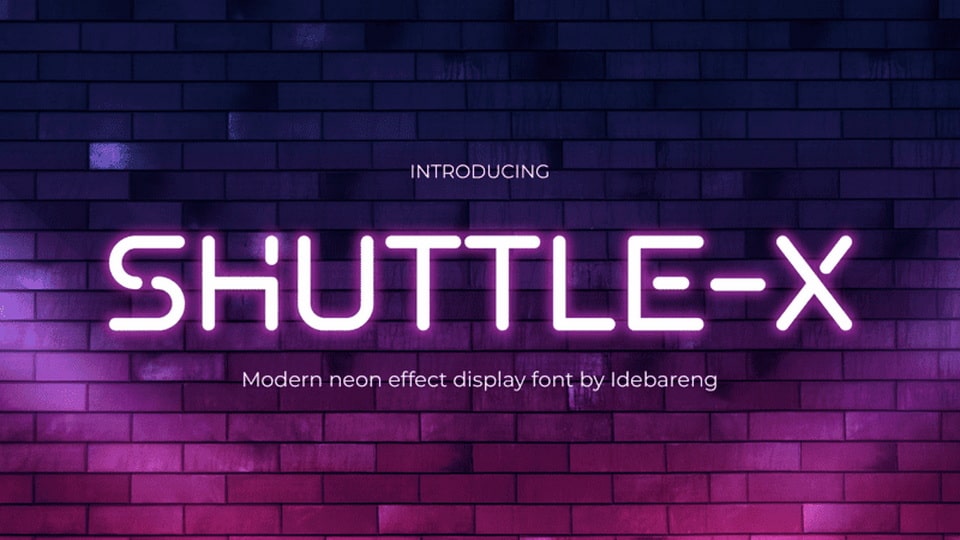  SHUTTLE X: Ultimate Futuristic Display Font for Making a Statement