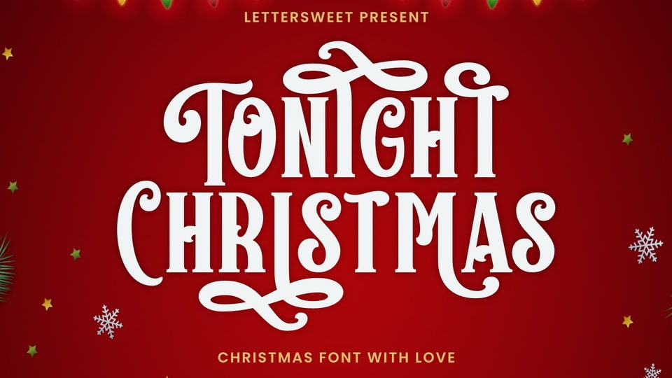 Upgrade Your Holiday Designs with the Sophisticated Serif Font, Tonight Christmas